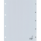 Intercalaire Kangaro G405C A4 4 perforations numéro 1-5 PP gris