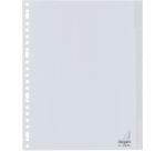 Intercalary Kangaro G405FM A4 23 Löcher 5 Register + Fenster PP grau