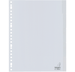 Intercalaire Kangaro G405FM A4 23 perforations 5 onglets + fenêtre PP gris