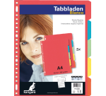 Intercalaire Kangaro PE405M A4 23 perforations 5 onglets carton assorti