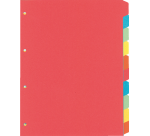 Intercalaire Kangaro PE410 A4 4 perforations 10 onglets carton assorti