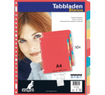 Intercalaire Kangaro PE410M A4 23 perforations 10 onglets carton assorti