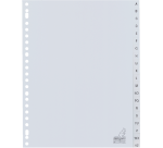 Tabbladen Kangaro 23-gaats G420AZM 20-delig alfabet grijs PP