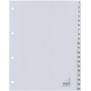 Intercalaire Kangaro G420C A4 4 perforations numéro 1-20 PP gris