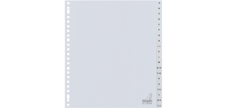 Intercalaire Kangaro G420AZM-B A4 23 perforations 20 onglets A-Z Large