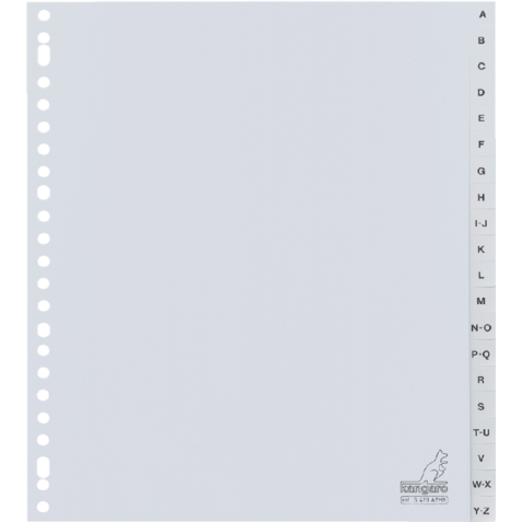 Intercalaire Kangaro G420AZM-B A4 23 perforations 20 onglets A-Z Large