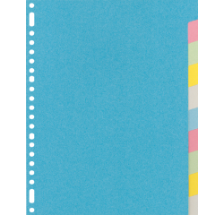 Intercalaire Kangaro RY410M A4 23 perforations 10 onglets carton assorti
