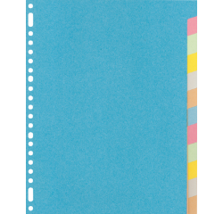 Intercalaire Kangaro RY412M A4 23 perforations 12 onglets carton assorti