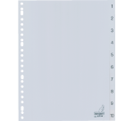 Kangaro Divider G410CM 23 Holes Number 1-10 PP Gray