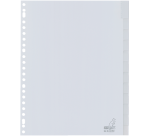 Intercalaire Kangaro G412FM A4 23 perforations 12 onglets + fenêtre PP gris