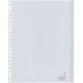 Intercalaire Kangaro G412FM A4 23 perforations 12 onglets + fenêtre PP gris