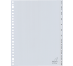 Intercalaire Kangaro G412JM A4 23 perforations 12 onglets mois PP gris
