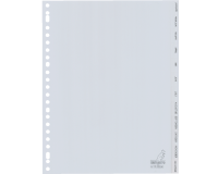 Tabbladen Kangaro 23-gaats G412JM 12-delig maanden grijs PP