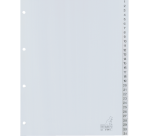 Kangaro G431C A4 Index Divider 4 Holes Number 1-31 PP Gray