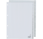Intercalaire Kangaro G452C A4 4 perforations numéro 1-52 PP gris