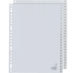Kangaro G452CM A4 Divider 23 Holes Number 1-52 PP Gray