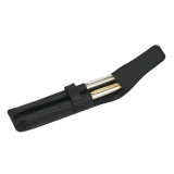 Etui stylos 212 Stylos Cuir grainé 2 cases noir