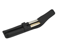 Etui stylos 212 Stylos Cuir grainé 2 cases noir