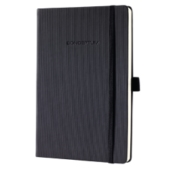 Notitieboek Sigel Conceptum Pure A5 194blz 80gr blanco zwart
