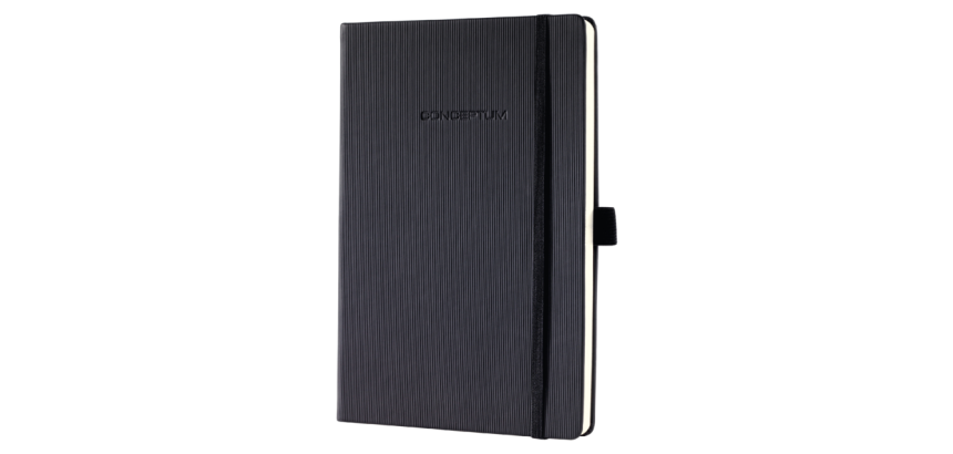 Notitieboek Sigel Conceptum Pure A6 194blz 80gr lijn zwart