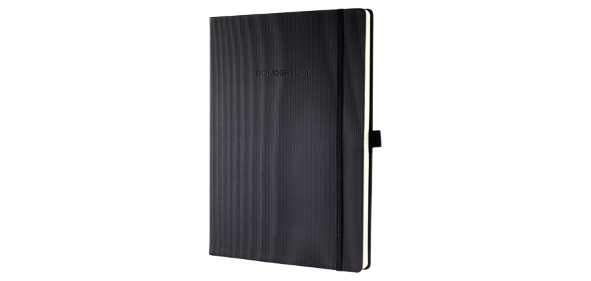Carnet de notes Sigel Conceptum Pure A4 ligné noir