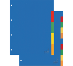 Intercalaire Kangaro A405 A4 4 perforations 5 onglets PP assorti