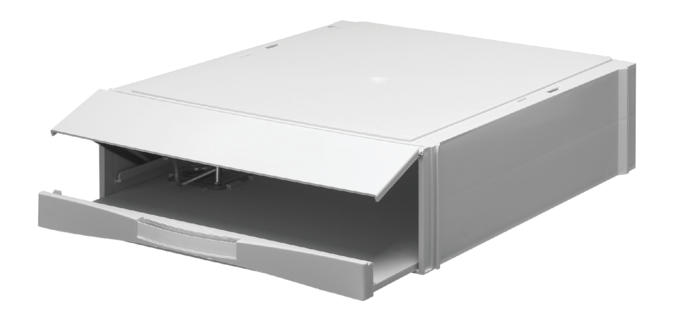 Stackable Djois cassette with gray file tray
