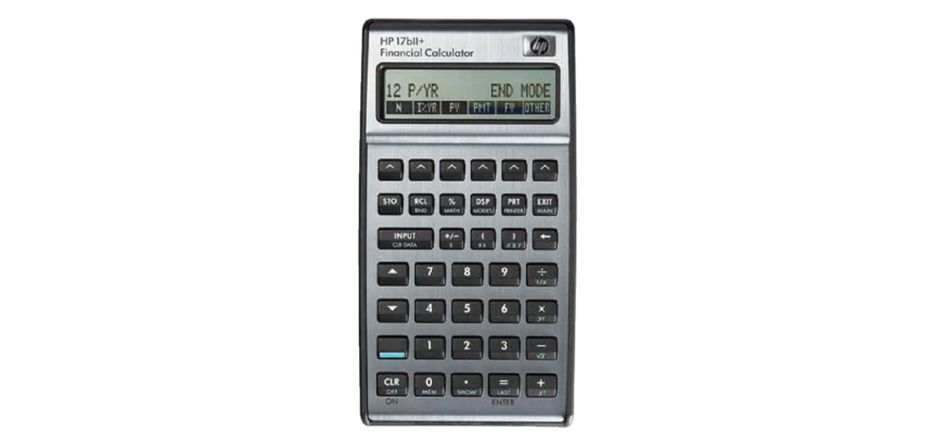 Calculatrice HP 17BII+ en néerlandais