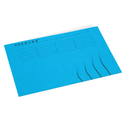 Vouwmap Secolor A4 100% gerecycled karton 250gr blauw