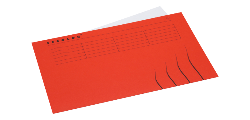 Chemise Secolor Folio 100% carton recyclé 250g rouge