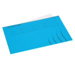 Secolor Mappe Folio 100% Recyclingkarton 250g Blau