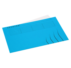 Secolor Mappe Folio 100% Recyclingkarton 250g Blau