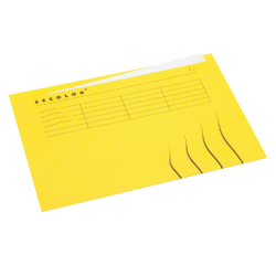 Chemise Secolor A4 grand onglet 100% carton recyclé 250g jaune