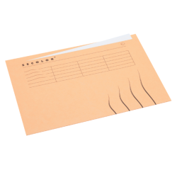 Vouwmap Secolor met tabrand A4 100% gerecycled karton 250gr Beige