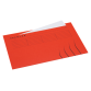 Vouwmap Secolor Folio ongelijk 225gr rood