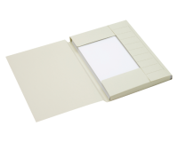Dossiermap Secolor A4 3 kleppen 100% gerecycled karton 250 gr grijs