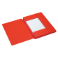 Dossiermap Secolor A4 3 kleppen 100% gerecycled karton 250 gr rood