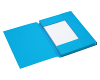 Dossiermap Secolor A4 3 kleppen 225gr blauw