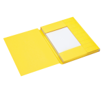 Secolor Folder A4 with 3 flaps 100% recycled 250g yellow cardboard