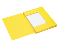 Chemise Secolor A4 3 rabats carton 100% recyclé 250g jaune