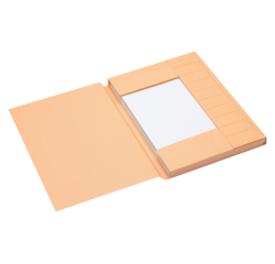 Chemise Secolor A4 3 rabats carton 100% recyclé 250g chamois