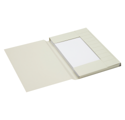 Chemise Secolor Folio 3 rabats carton 100% recyclé 250g gris