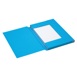 Dossiermap Secolor folio 3 klep 100% gerecycled karton 250 gr blauw