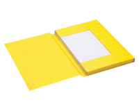 Chemise Secolor Folio 3 rabats carton 100% recyclé 250g jaune