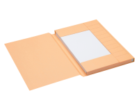 Dossiermap Secolor folio 3 klep 100% gerecycled karton 250 gr chamois