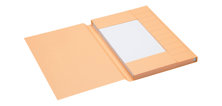 Chemise Secolor Folio 3 rabats carton 100% recyclé 250g chamois