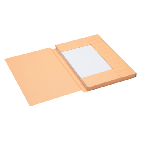 Dossiermap Secolor folio 3 kleppen 225gr chamois