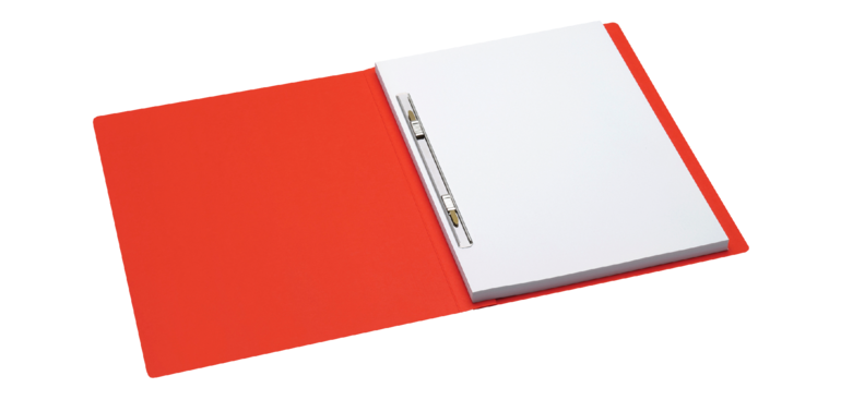 Sliding tab folder Secolor A4 100% recycled cardboard 250g red