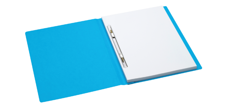 Chemise à lamelle coulissante Secolor A4 carton 100% recyclé 250g bleu