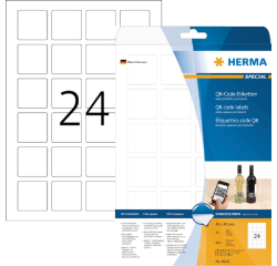 Etiquette HERMA code QR 9642 40x40mm blanc 600 pièces